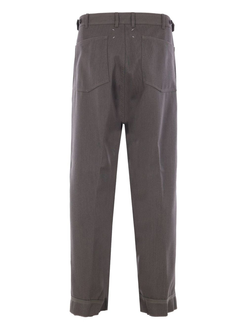 Maison Margiela wool cuffed trousers outlook