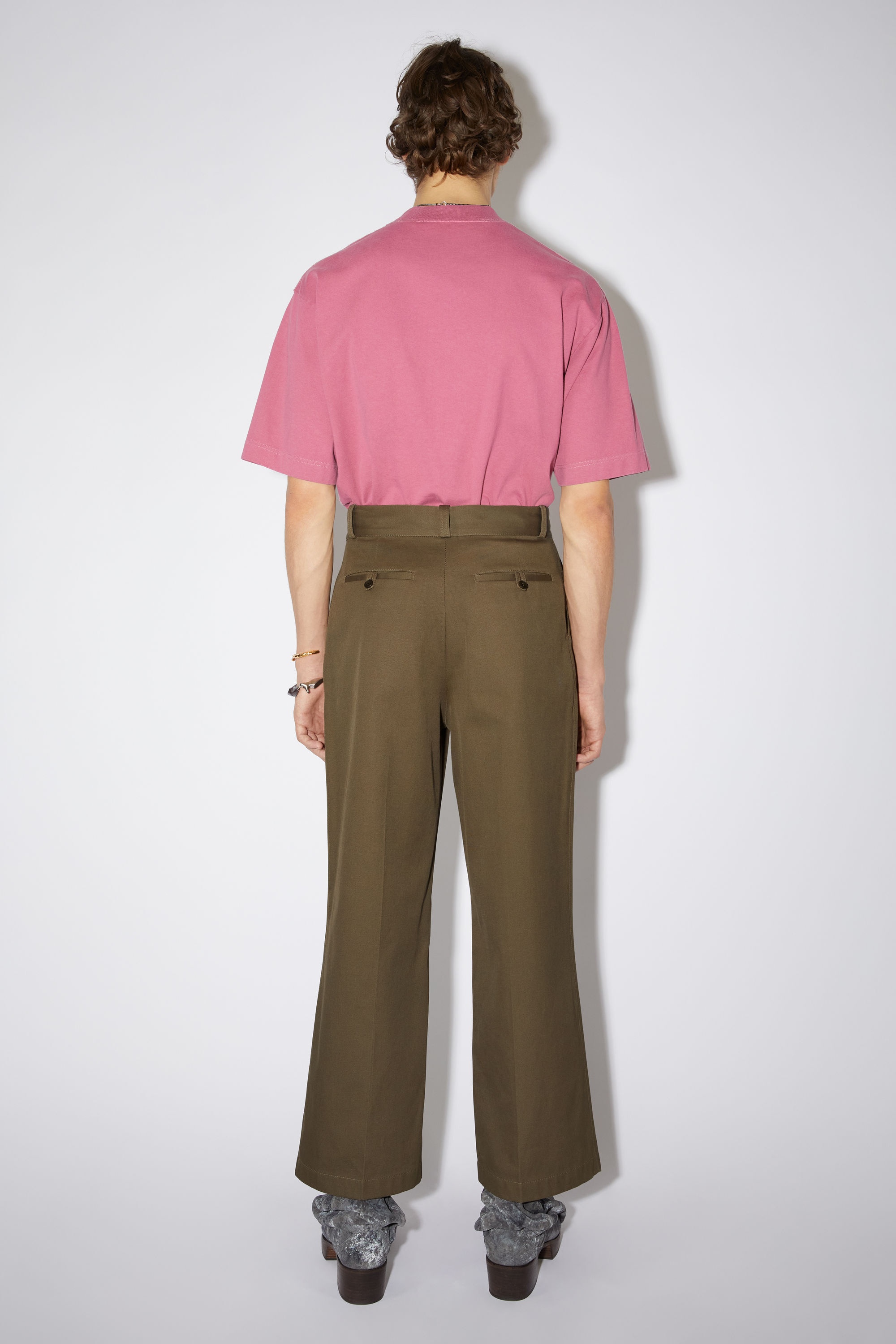 Casual trousers - Khaki green - 3