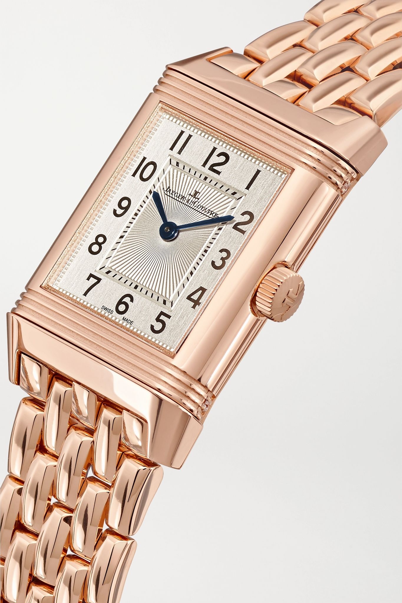 Reverso Classic Duetto small hand-wound 21mm rose gold and diamond watch - 2