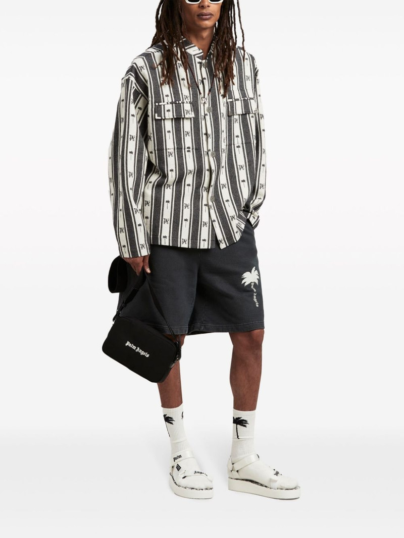 Palm Angels Cordura logo-print shoulder bag outlook