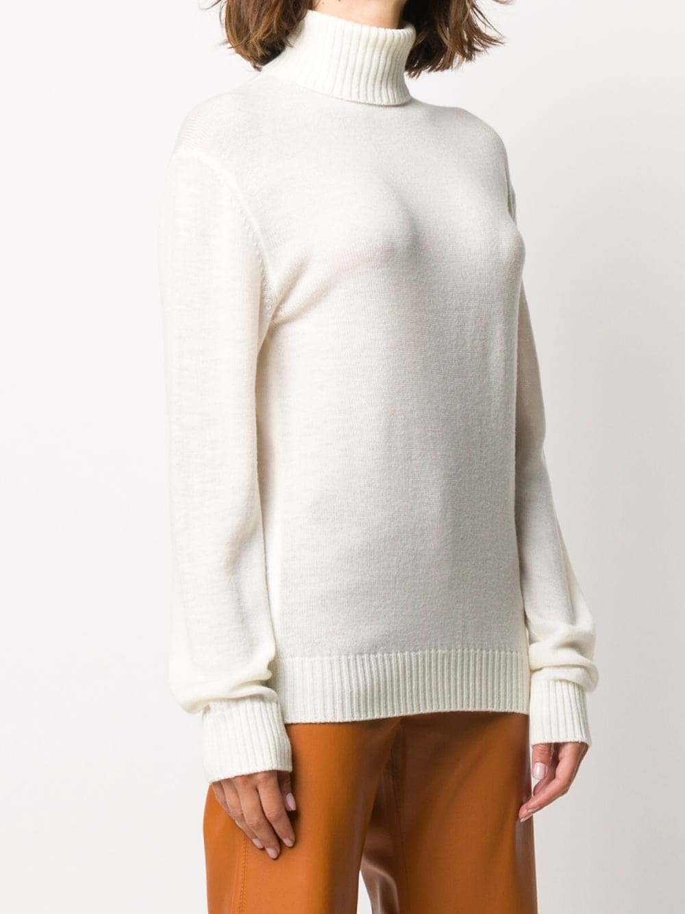 wool rollneck jumper - 3