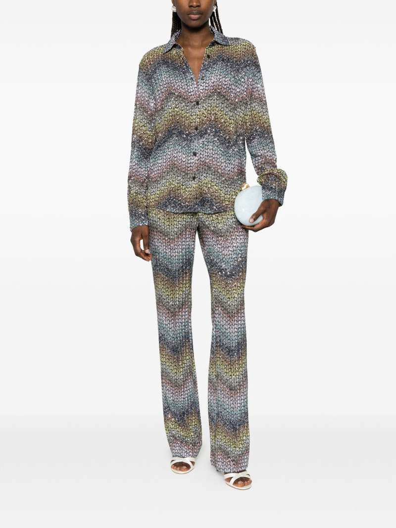 Missoni Sequined flared trousers outlook