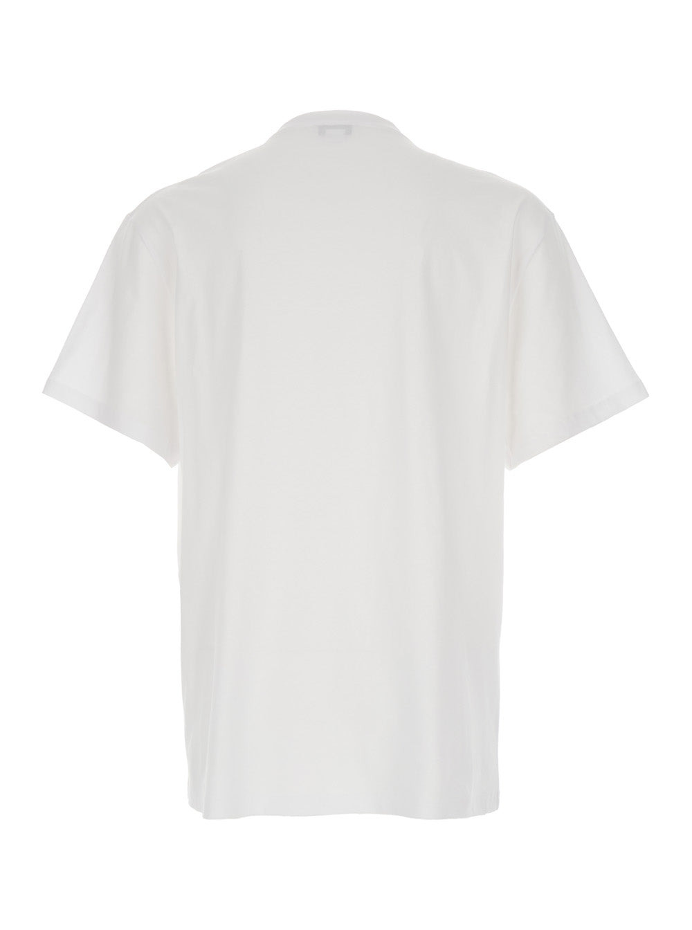 Alexander Mcqueen Men White Crewneck T-Shirt With Logo Print On The Front In Cotton Man - 2