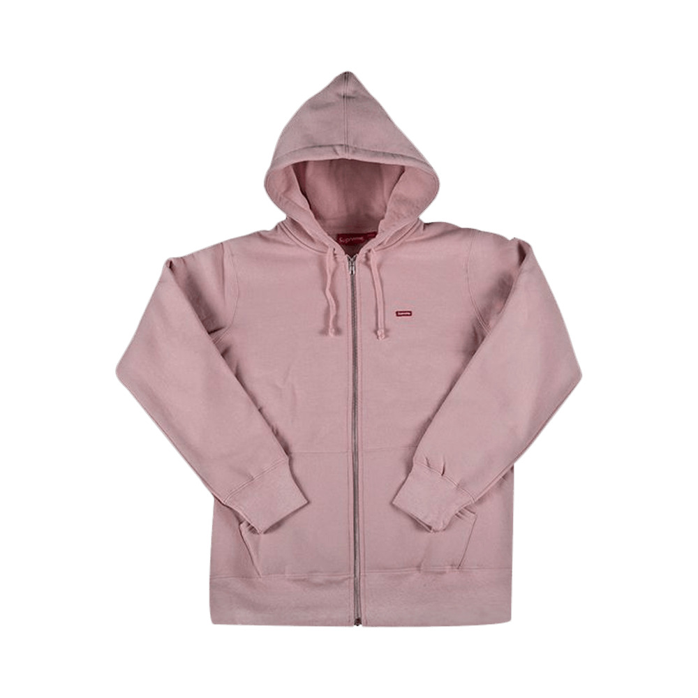 Supreme Small Box Zip Up Sweatshirt 'Pale Pink' - 1