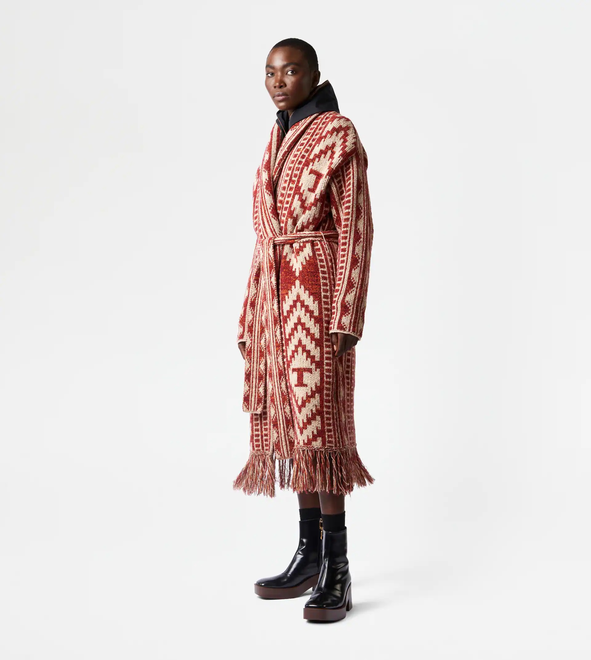 TOD'S WOOL BLEND COAT - 4