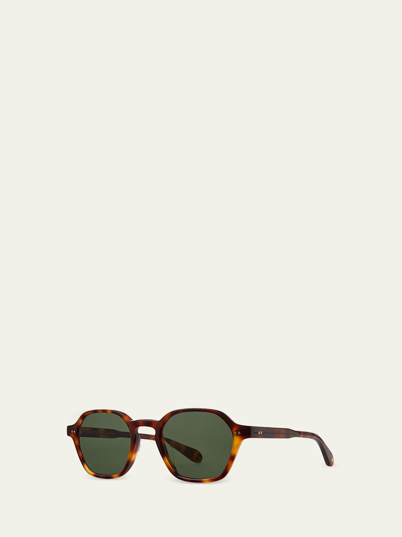 Garrett Leight Men's Temescal Acetate Square Sunglasses outlook