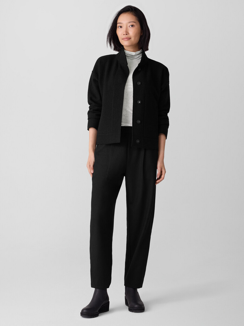 EILEEN FISHER Felted Wool Jersey Lantern Pant in Regenerative Wool outlook