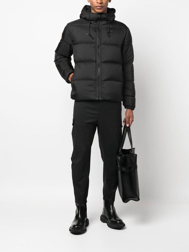 Ten C drawstring hood padded jacket outlook