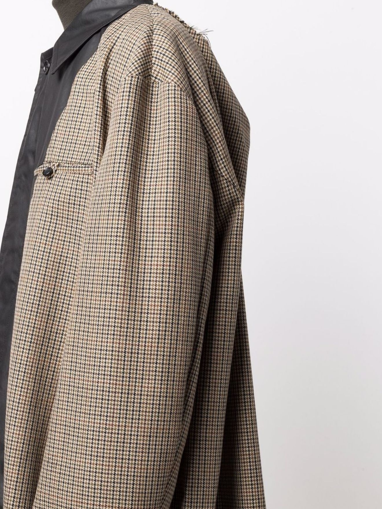 cotton twill deconstructed coat - 5