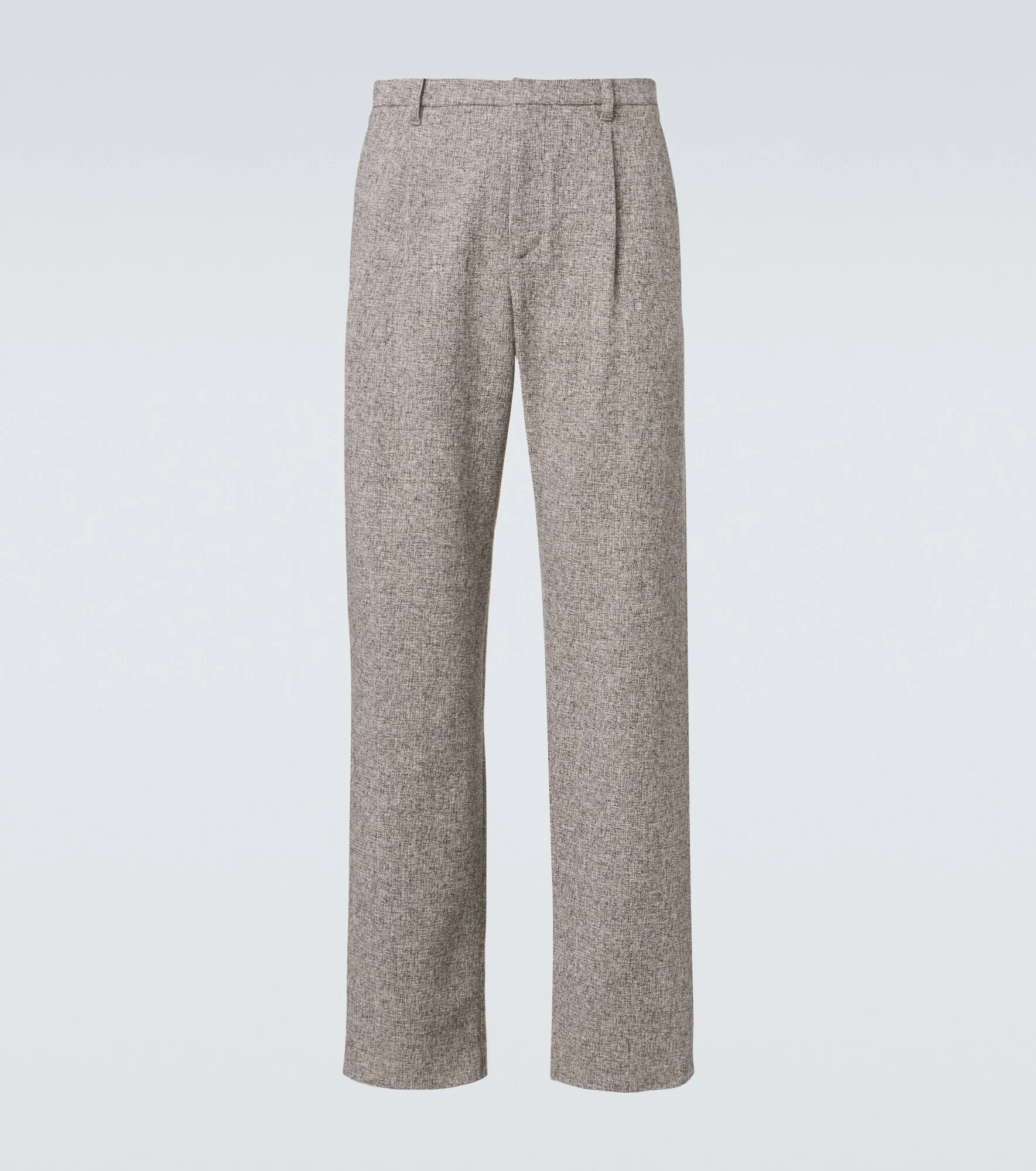 Wool-blend straight pants - 1
