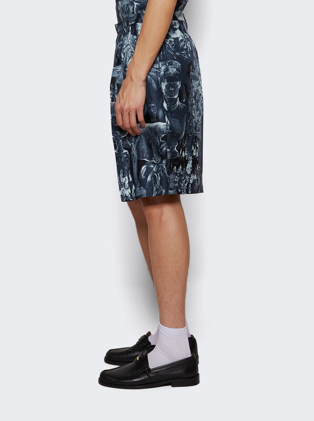Bermuda Shorts Black And Navy - 3