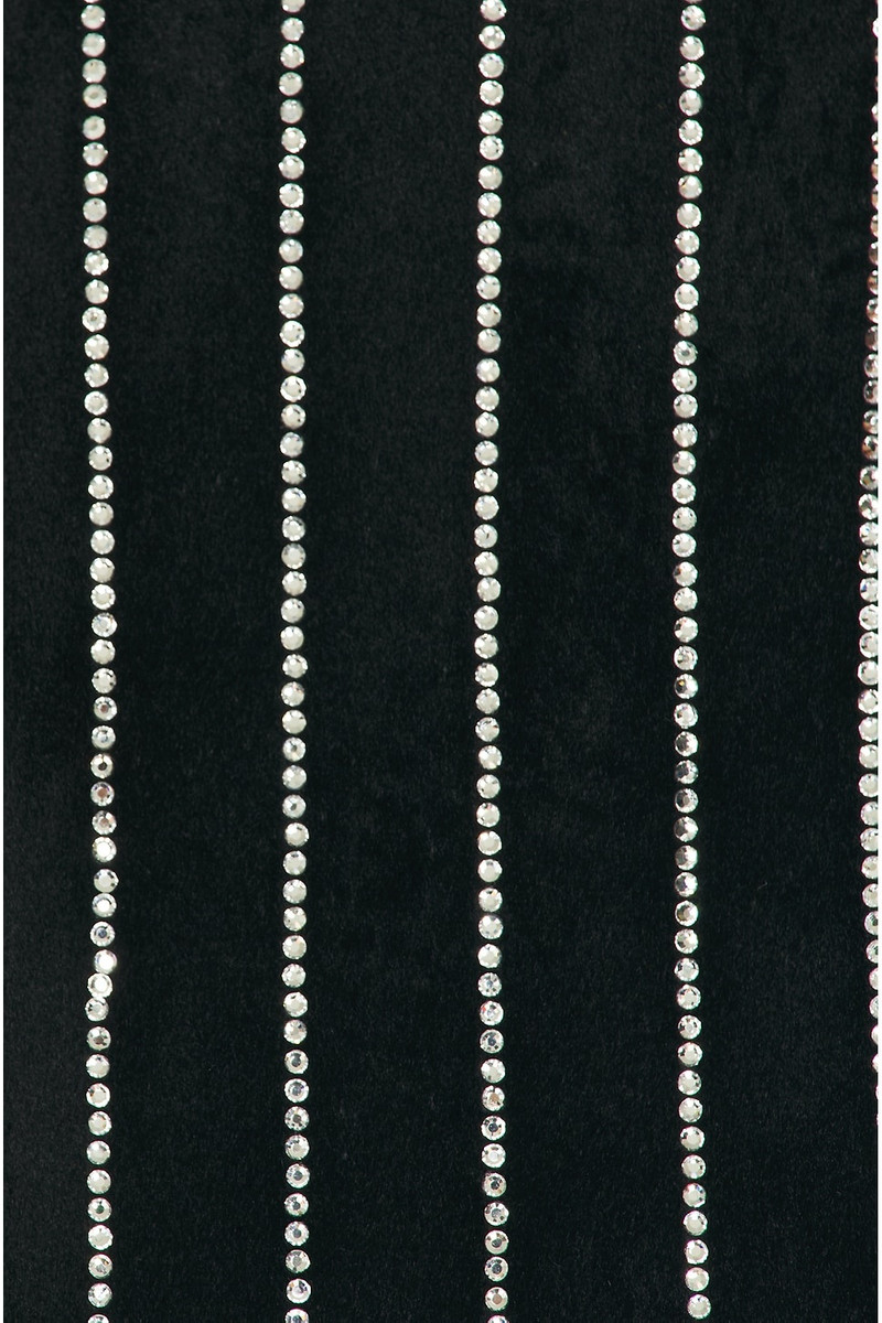 ALEX PERRY Crystal Velvet Strapless Mini Dress outlook