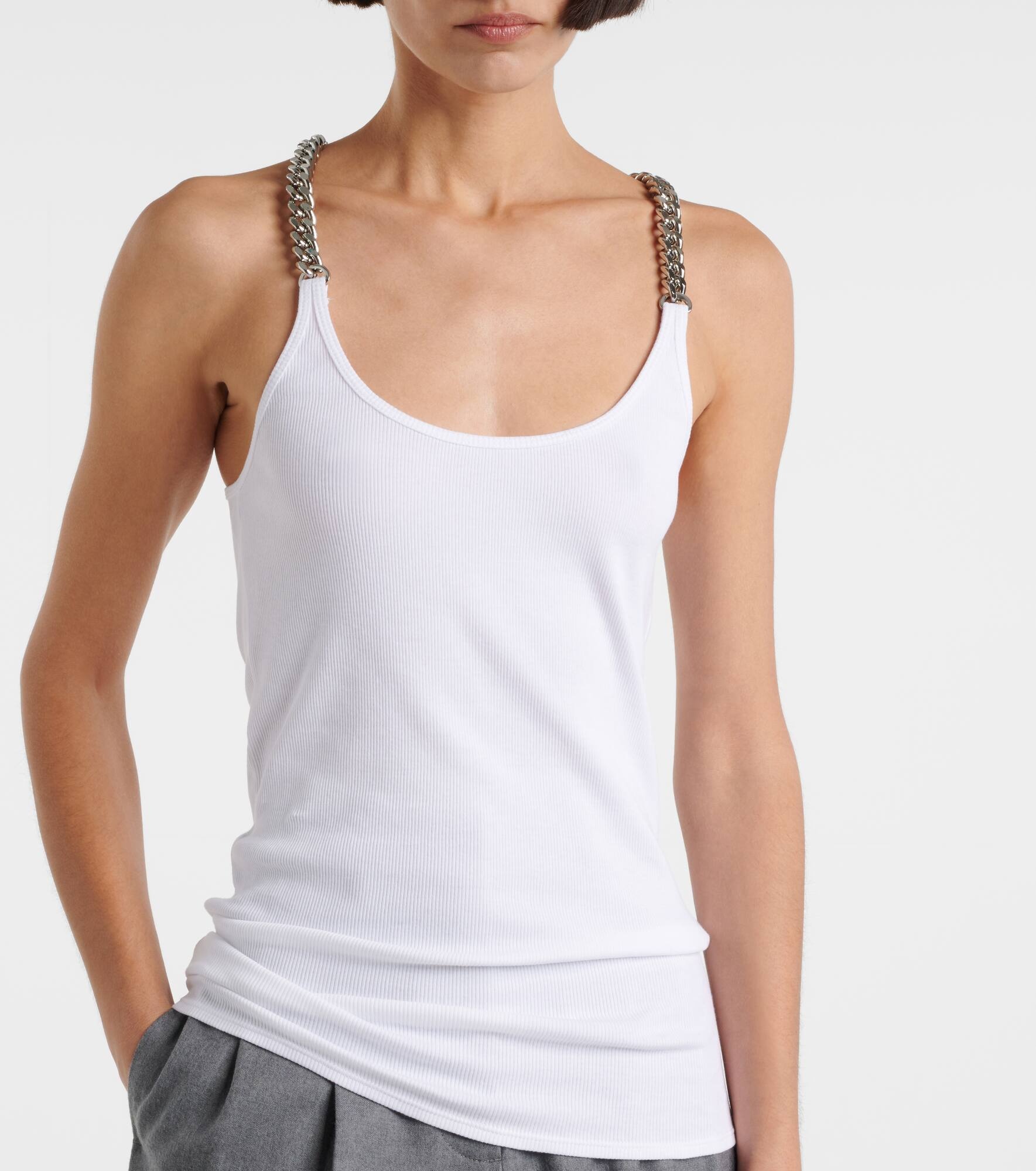 Cotton-blend tank top - 4