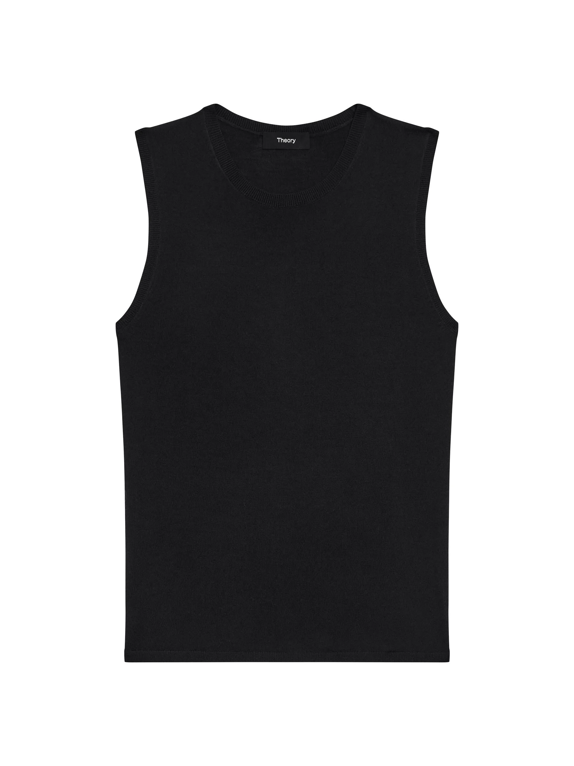 Women's Crewneck Tank Top - Black - 1