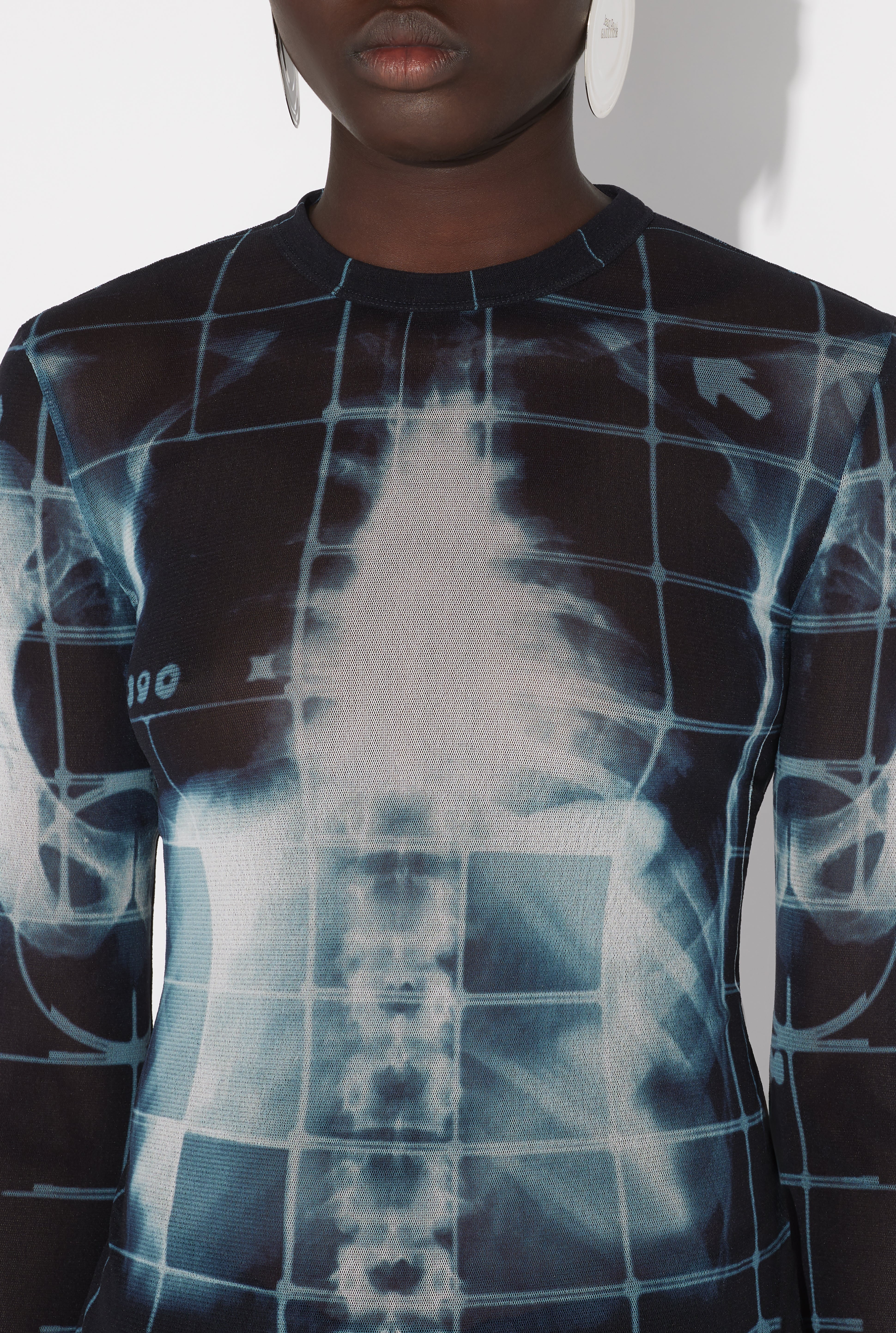 Jean Paul Gaultier THE BLACK SQUELETOR TOP | REVERSIBLE