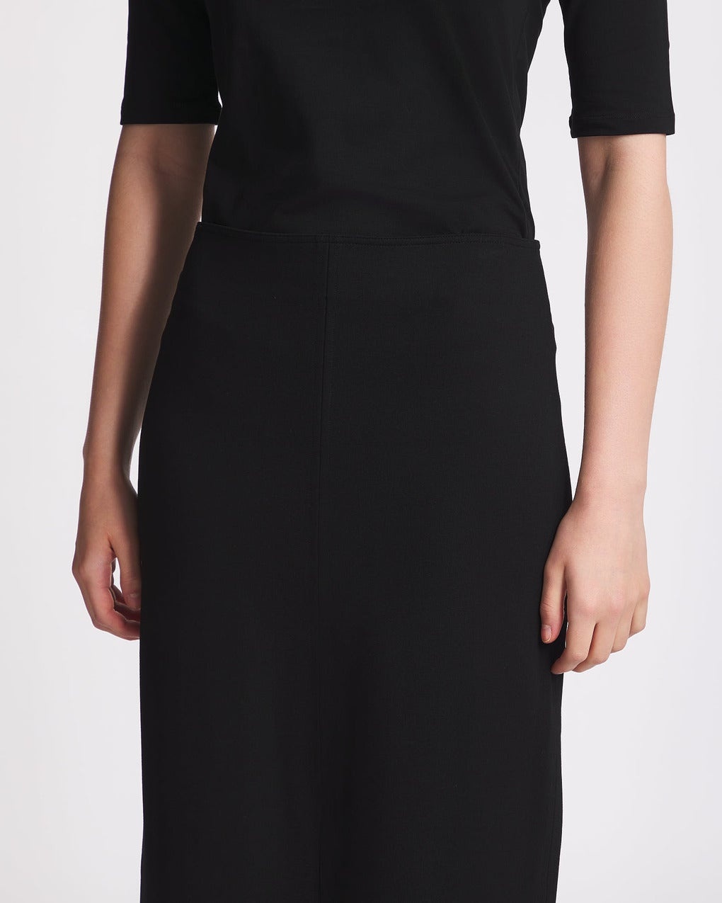 Skirt Jersey Pencil Black - 5