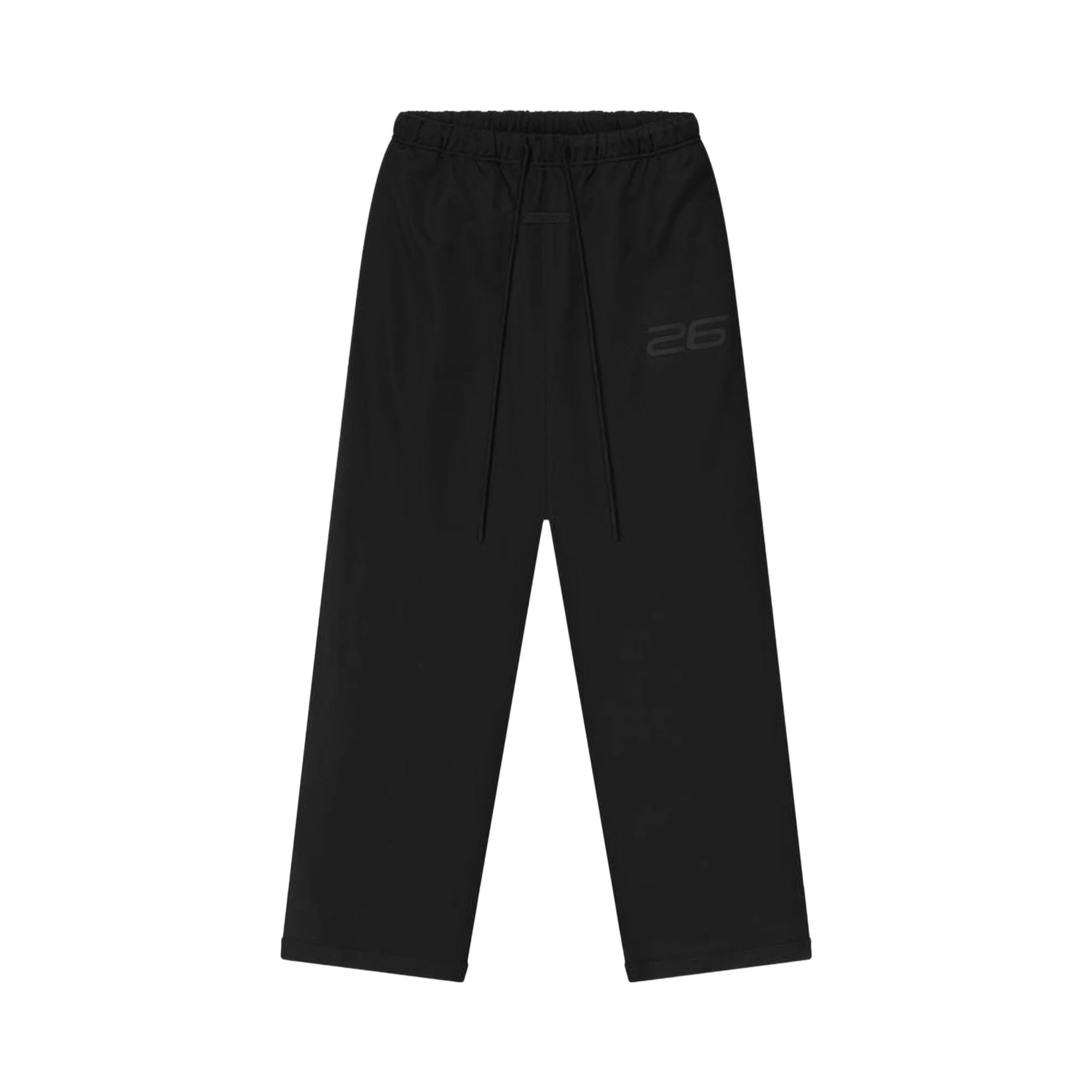 Fear of God Essentials Satin Fleece Lounge Sweatpant 'Vintage Black' - 1