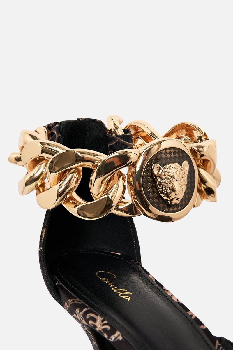 CAMILLA SASKIA CHAIN ANKLET HIGH HEEL SANDAL outlook