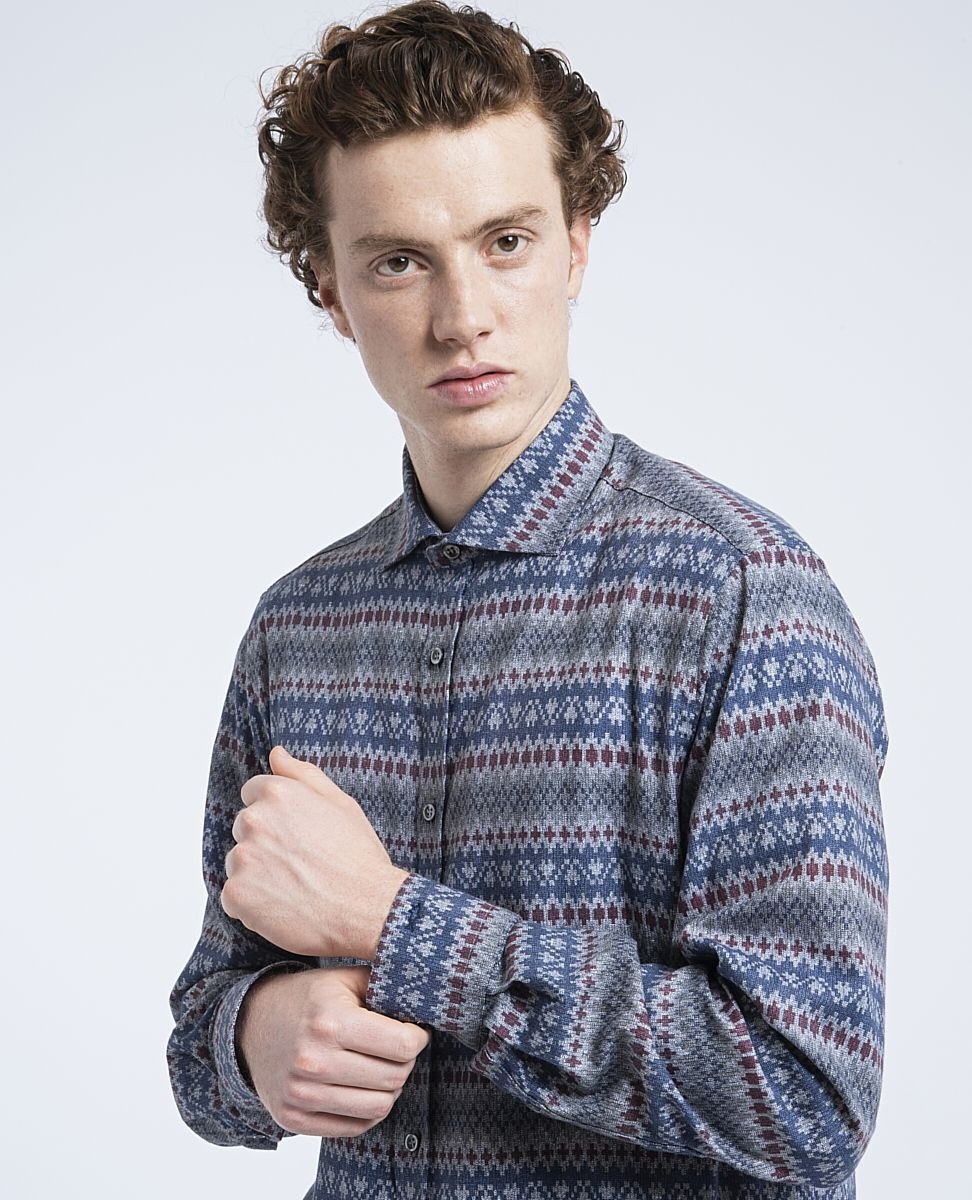 Printed cotton twill Shirt - 5