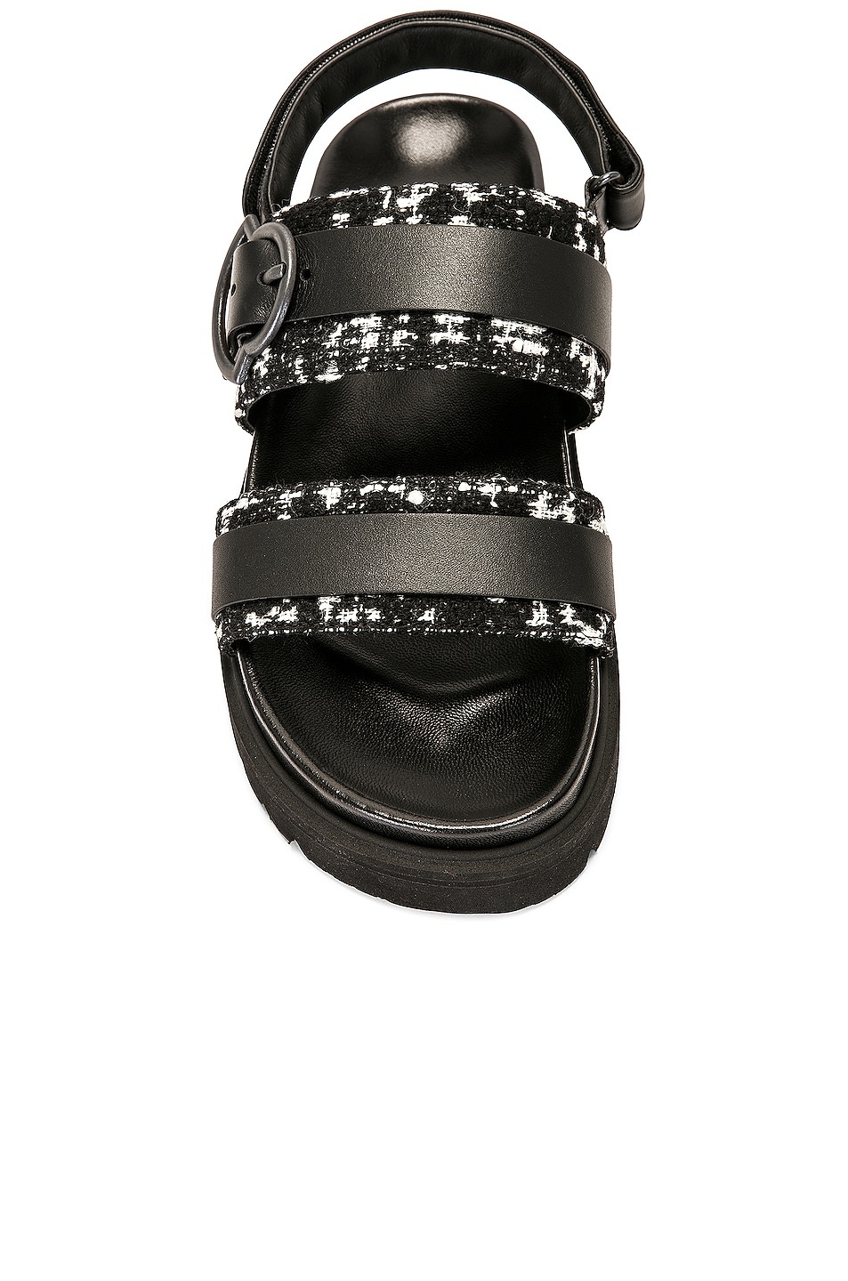 【MONCLER】Bell Buckle サンダル Moncler Bell Buckle Sandal in Black | FWRD