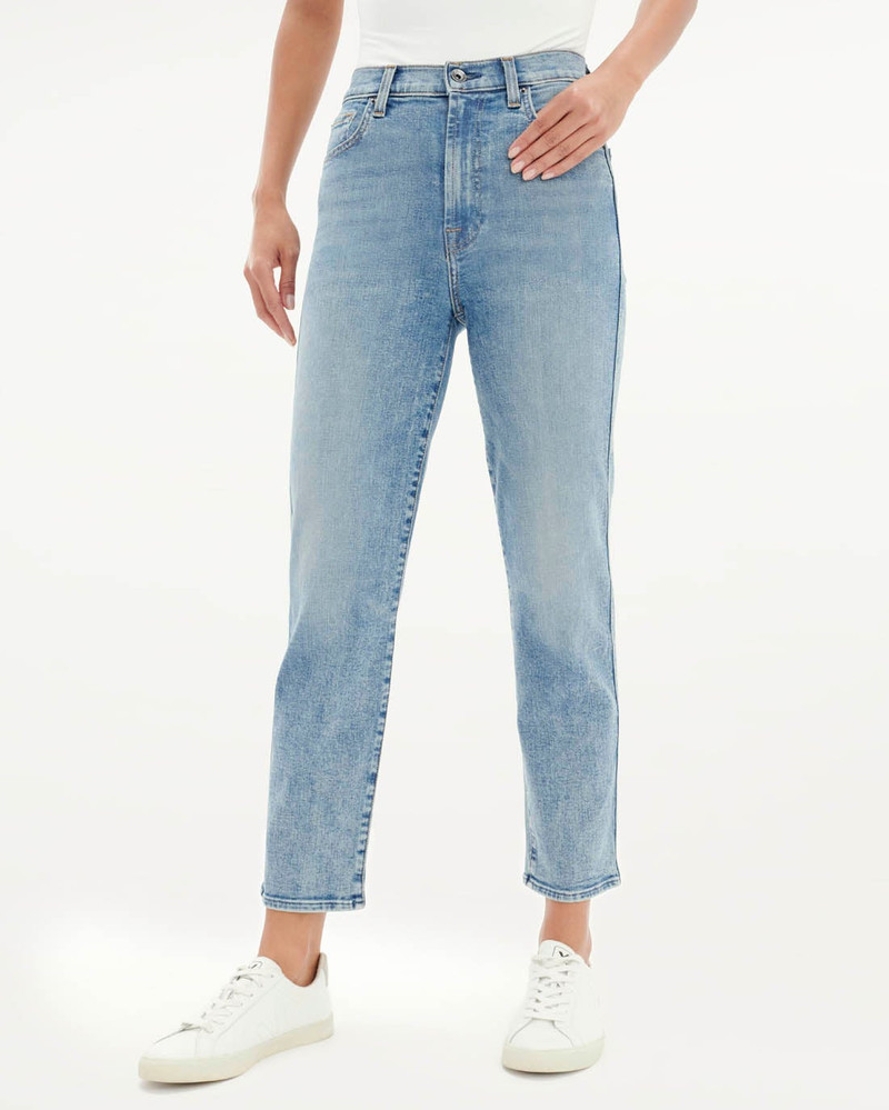 Splendid High Waist Crop Straight Jeans outlook