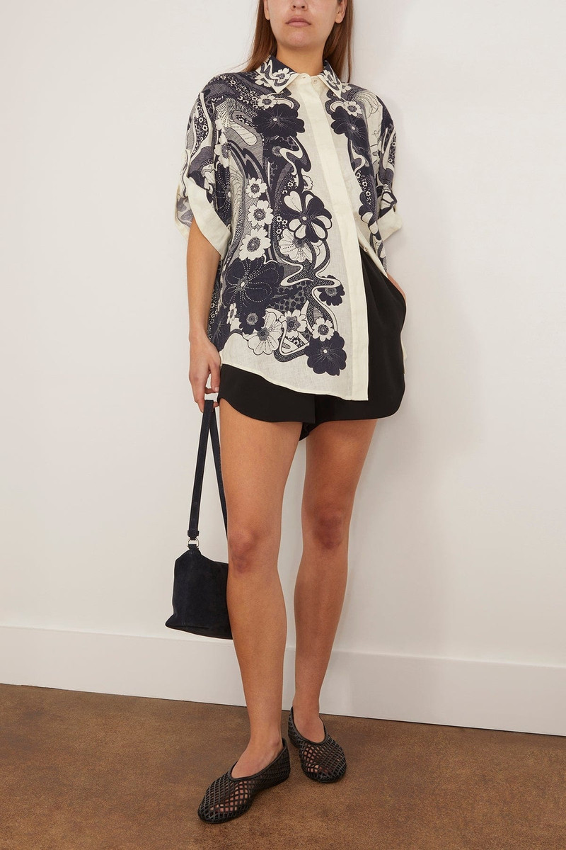 ALÉMAIS Mickey Shirt in Navy outlook