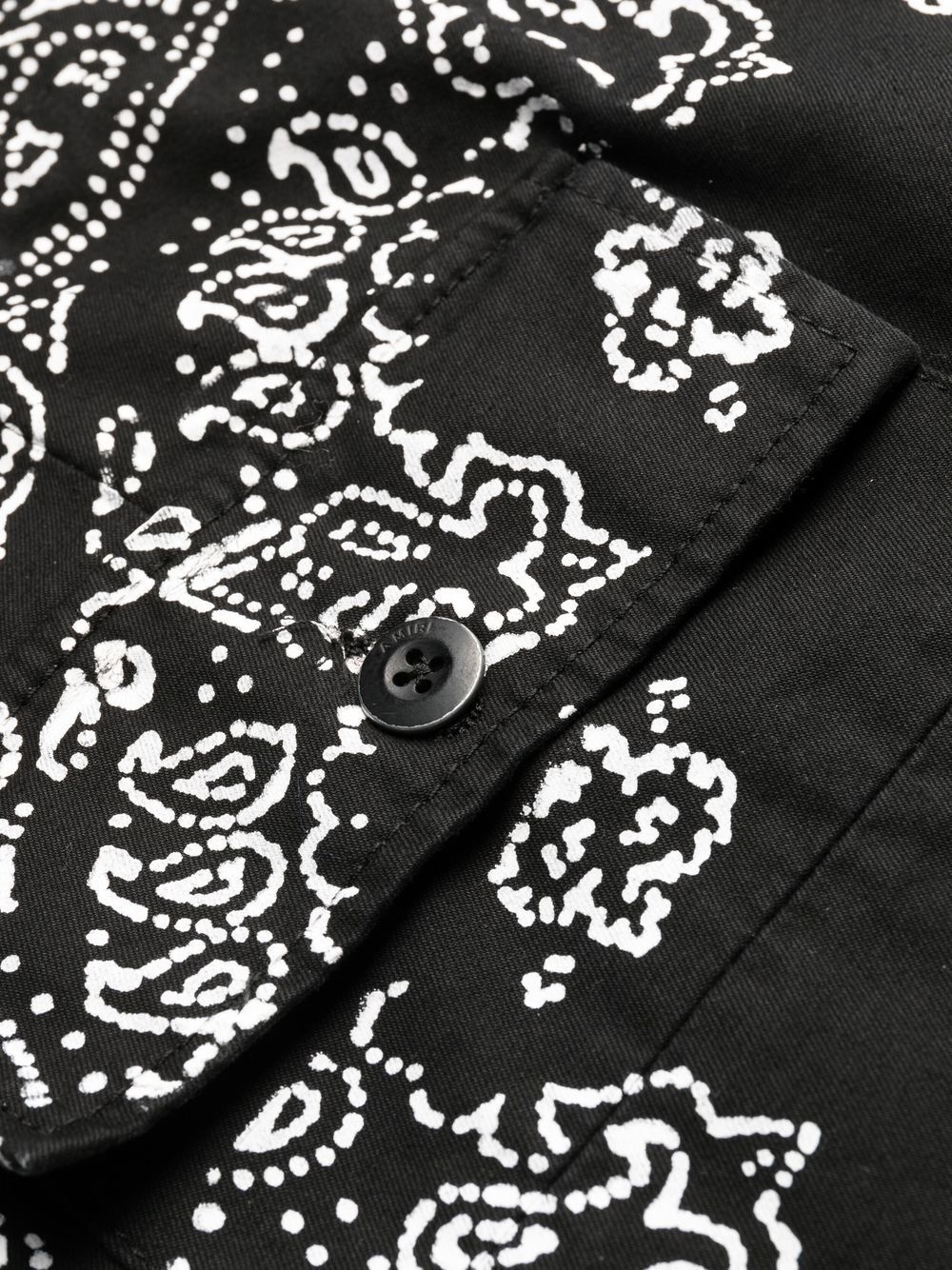 paisley-print cotton trousers - 7