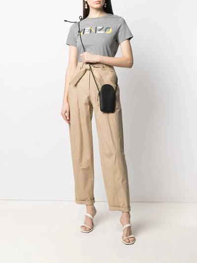 KENZO tied-waist cropped trousers outlook