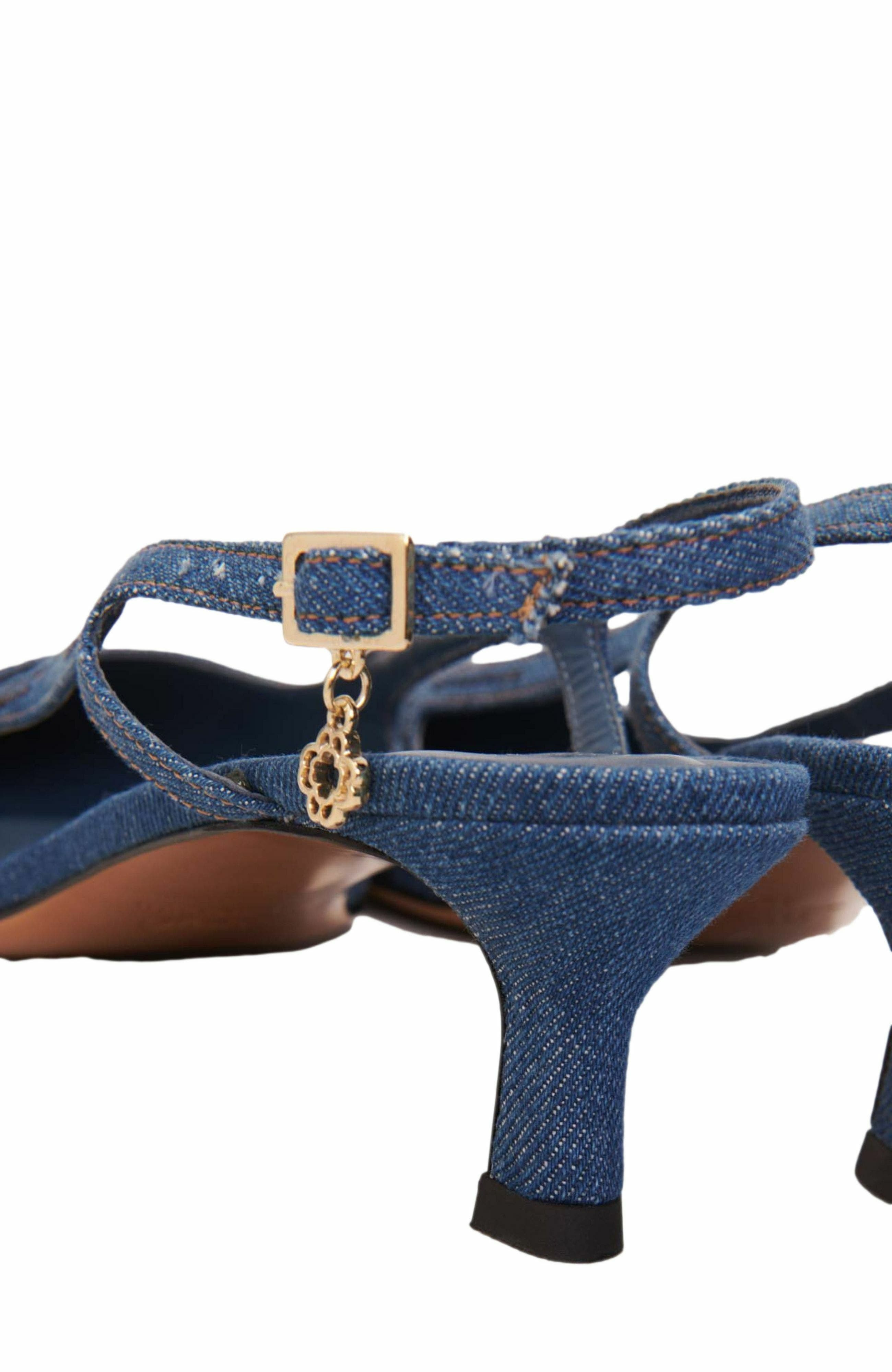maje Slingback pump in rhinestone denim in Blue at Nordstrom - 6