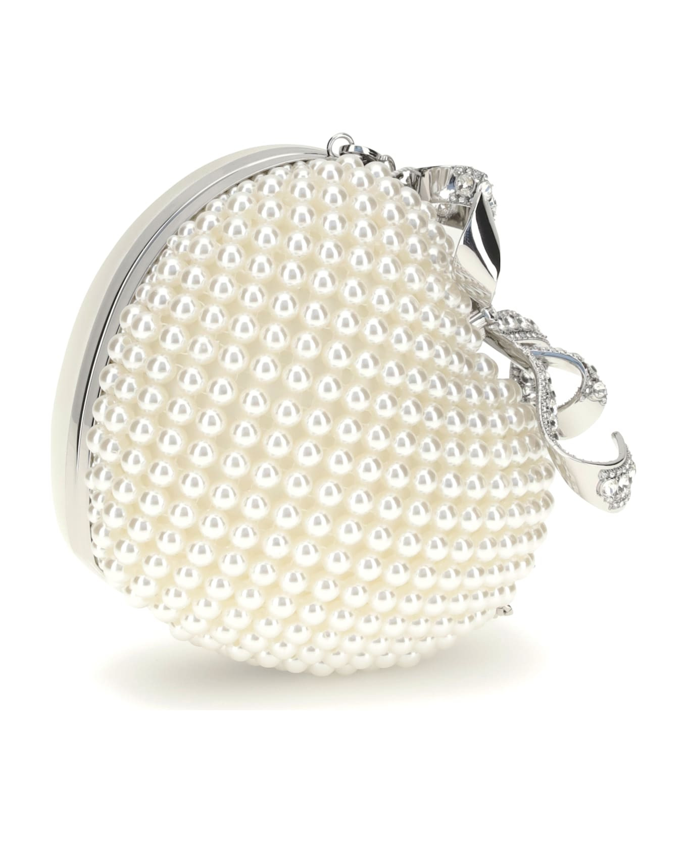 Pearl Heart Clutch Bag - 2