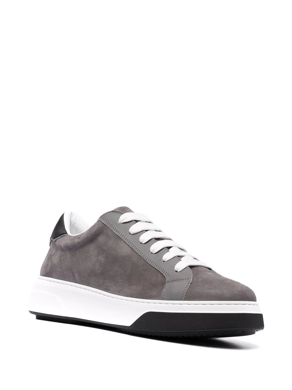 two-tone low-top sneakers - 2