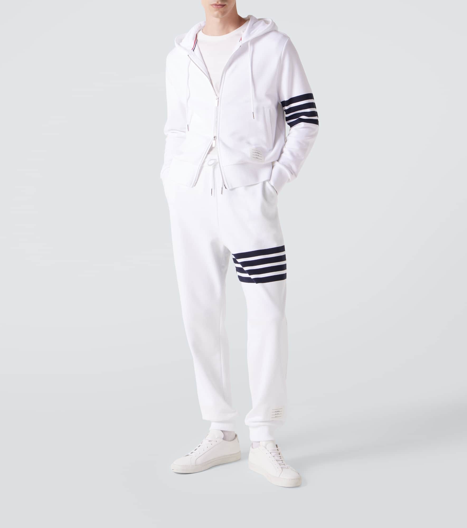 4-Bar cotton jersey sweatpants - 2