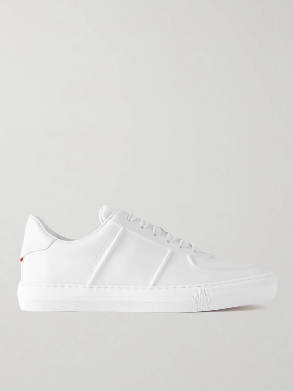 Neue York Logo-Appliquéd Leather Sneakers - 1