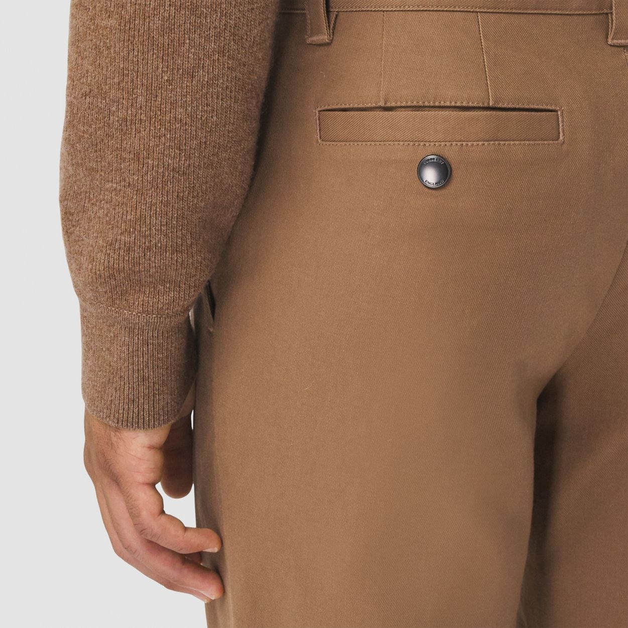 Cotton Cropped Tailored Trousers - 3