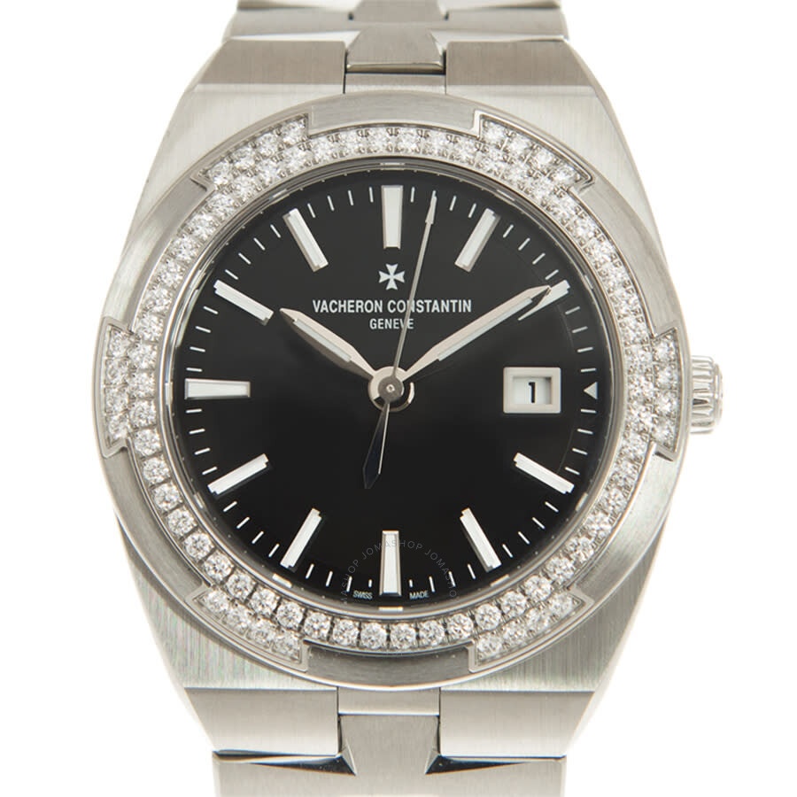 Vacheron Constantin Overseas Quartz Diamond Black Dial Ladies Watch 1205V/100A-B591 - 2