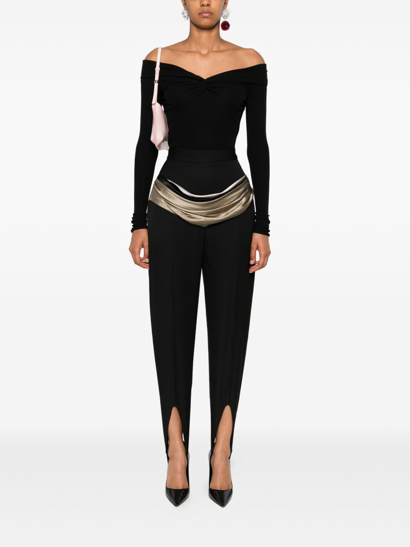 Blumarine off-shoulder twist-front top outlook
