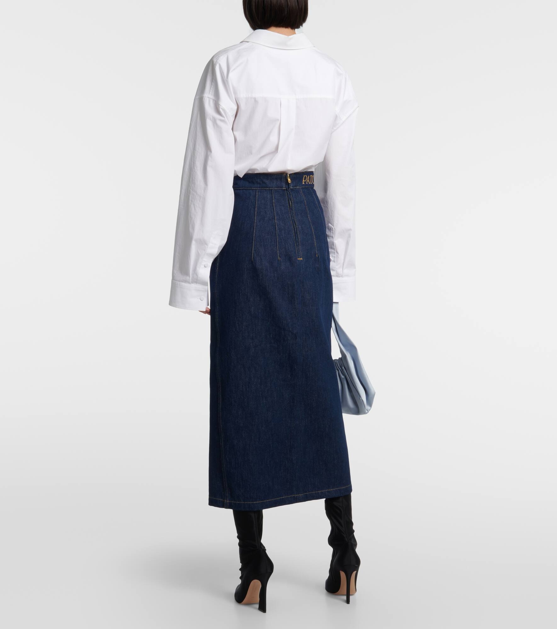スカート Patou Denim Skrit PATOU Midi denim skirt | mytheresa | REVERSIBLE