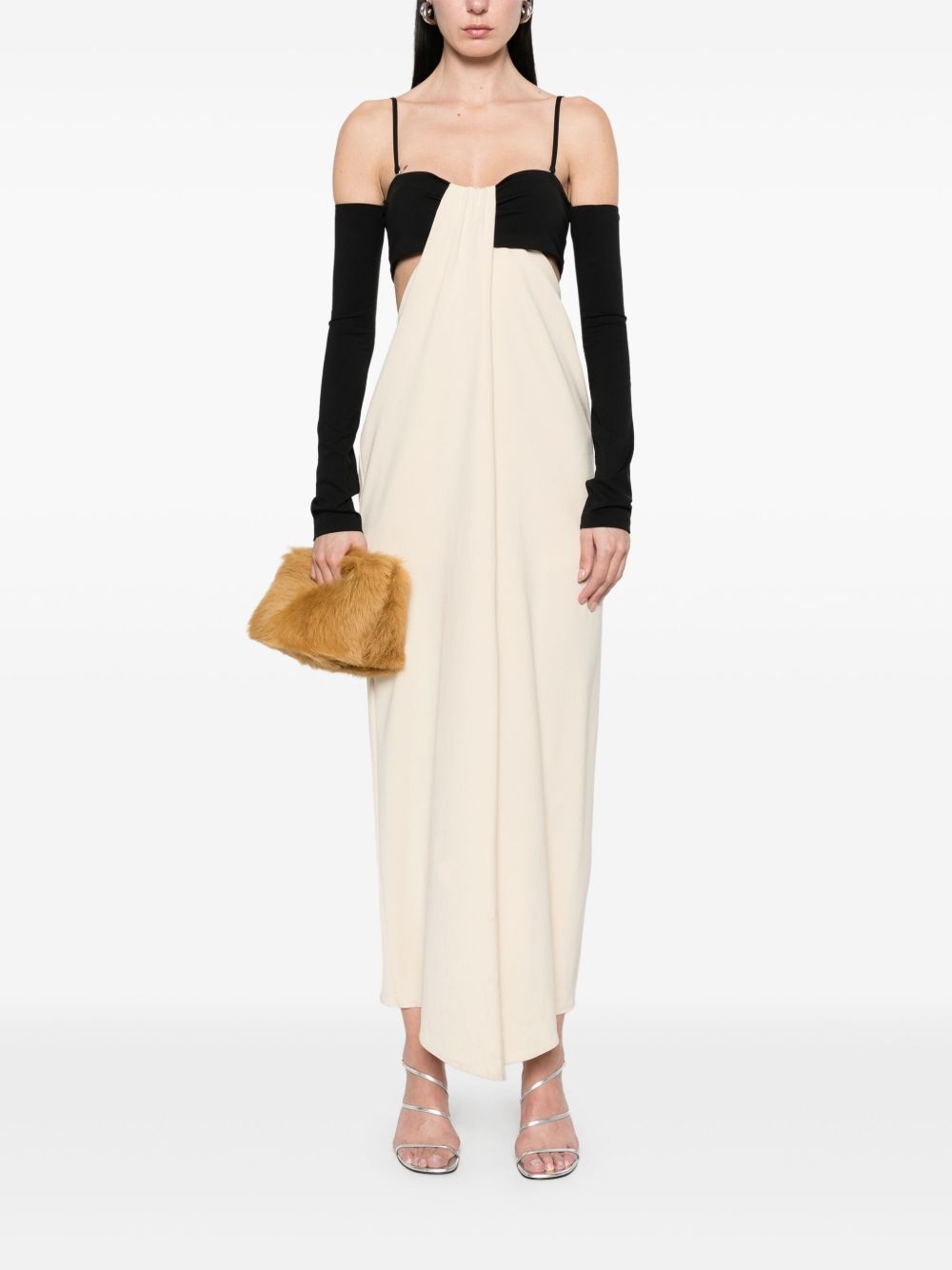 bandeau draped maxi dresss - 2