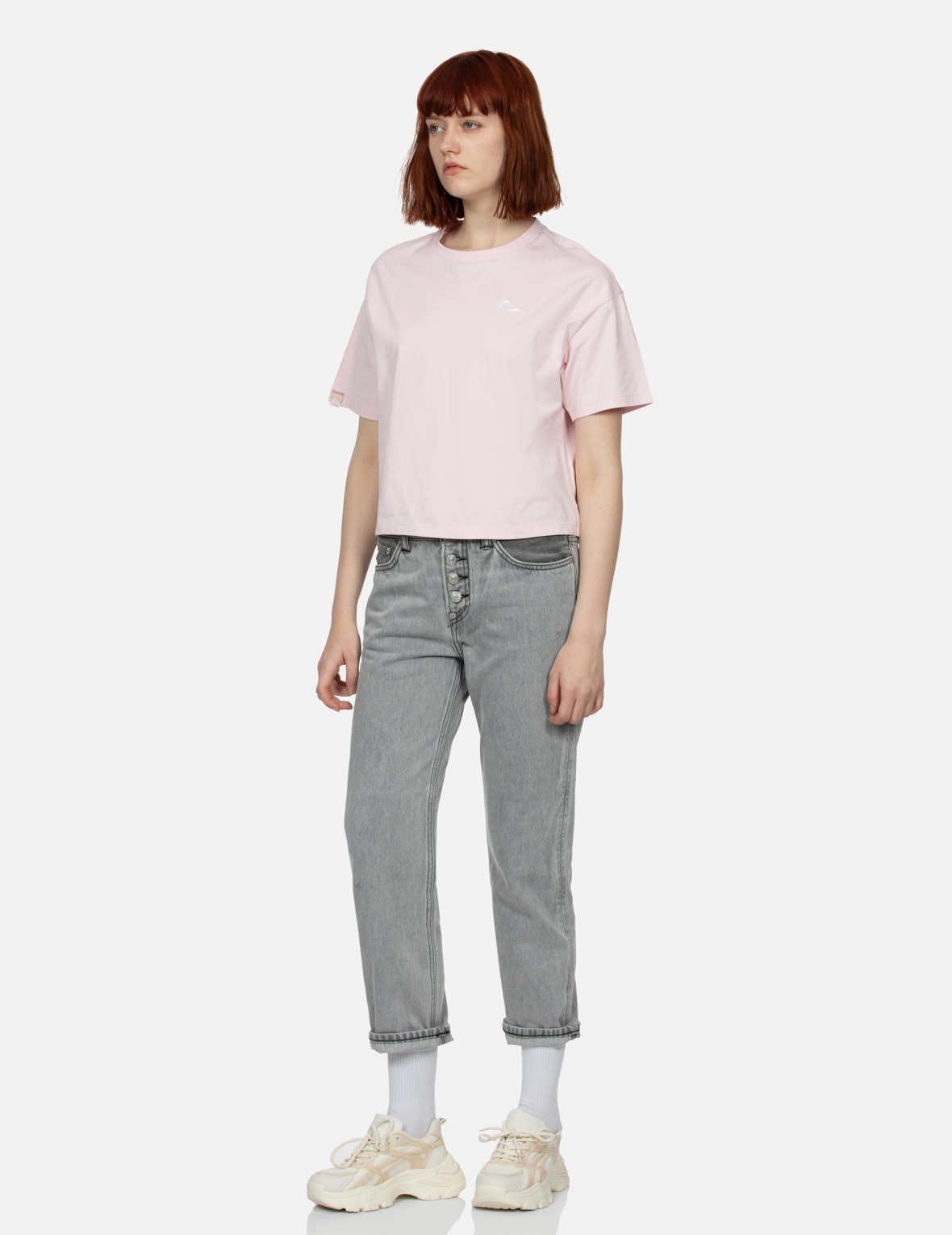 SEAGULL PRINT BOYFRIEND JEANS - 4