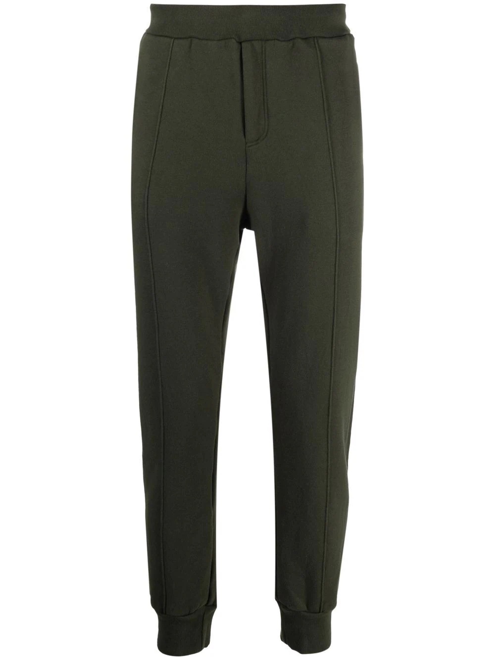 slip-on cotton track trousers - 1