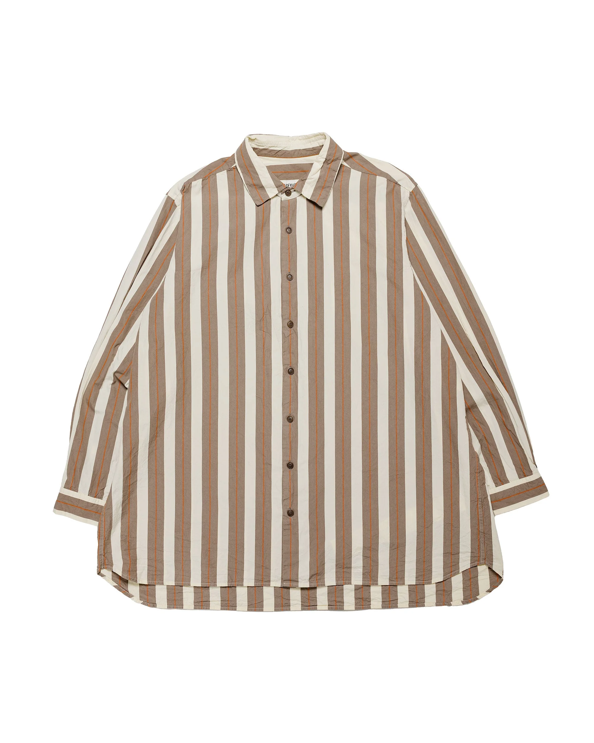 Ikla Shirt Paper Cot Stripe Beige Stripe - 1