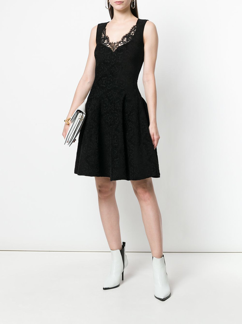 Givenchy lace trim flared dress outlook