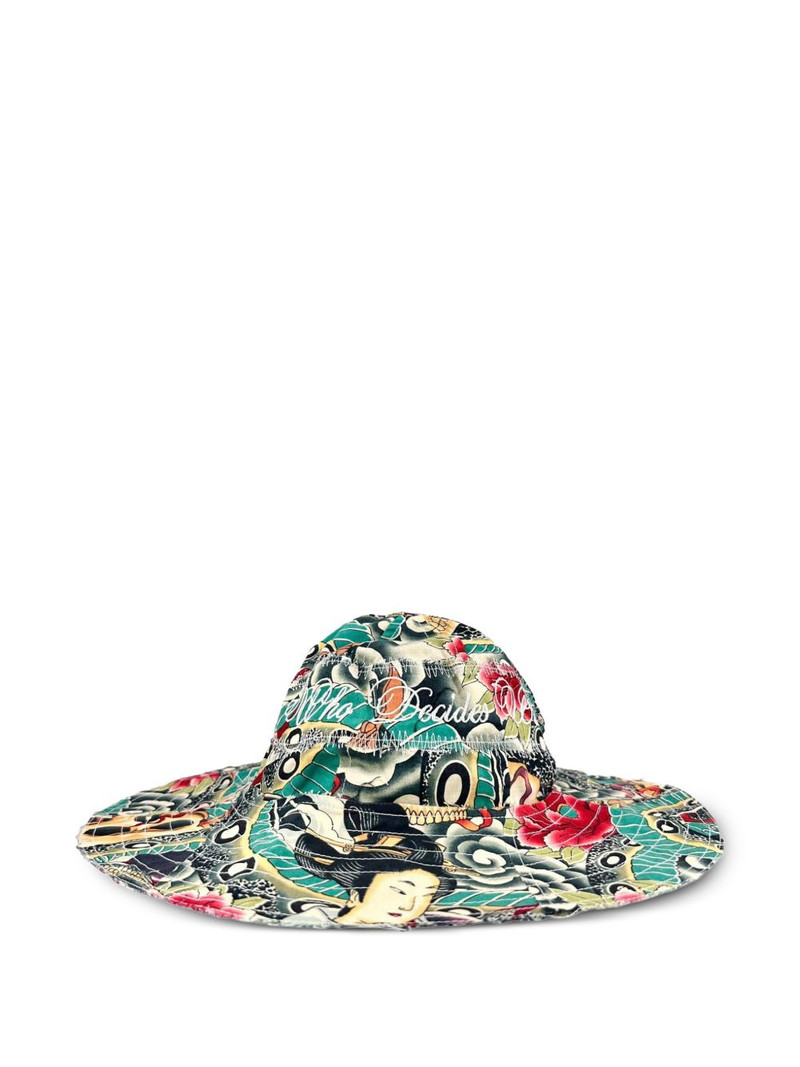 WHO DECIDES WAR Visions patterned hat outlook
