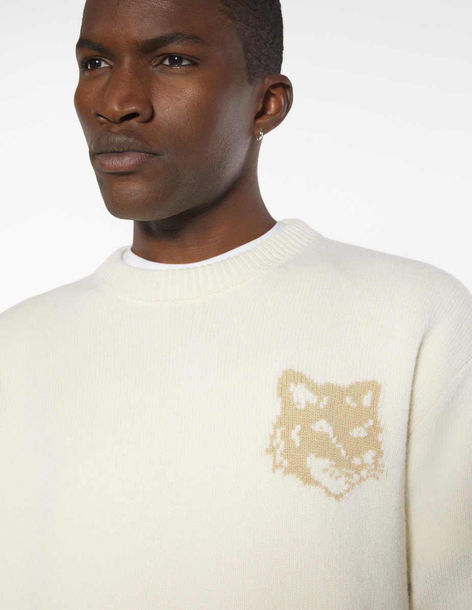 FOX HEAD INTARSIA MERINO JUMPER - 4