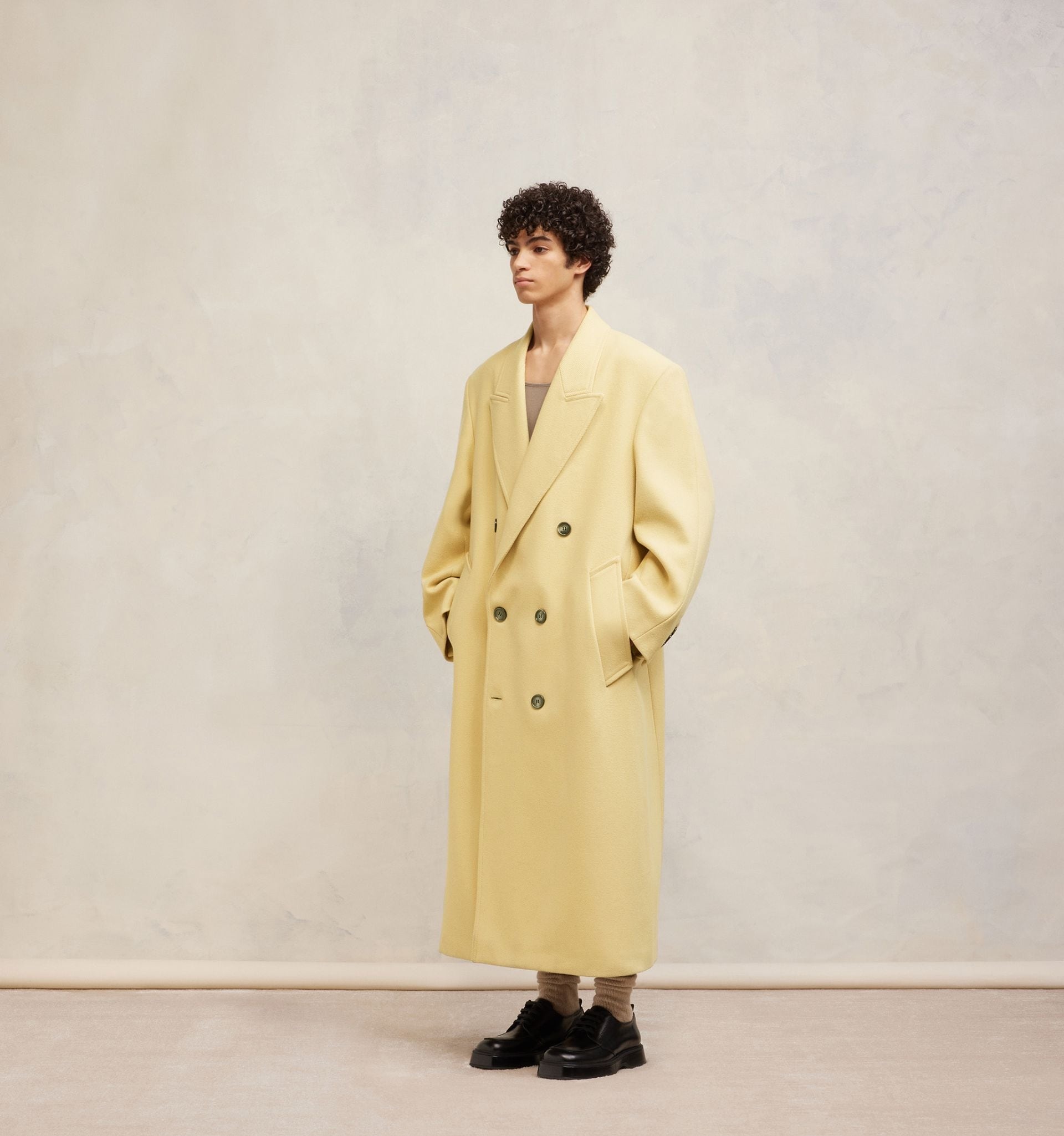 Double Breasted Oversized Coat - 4
