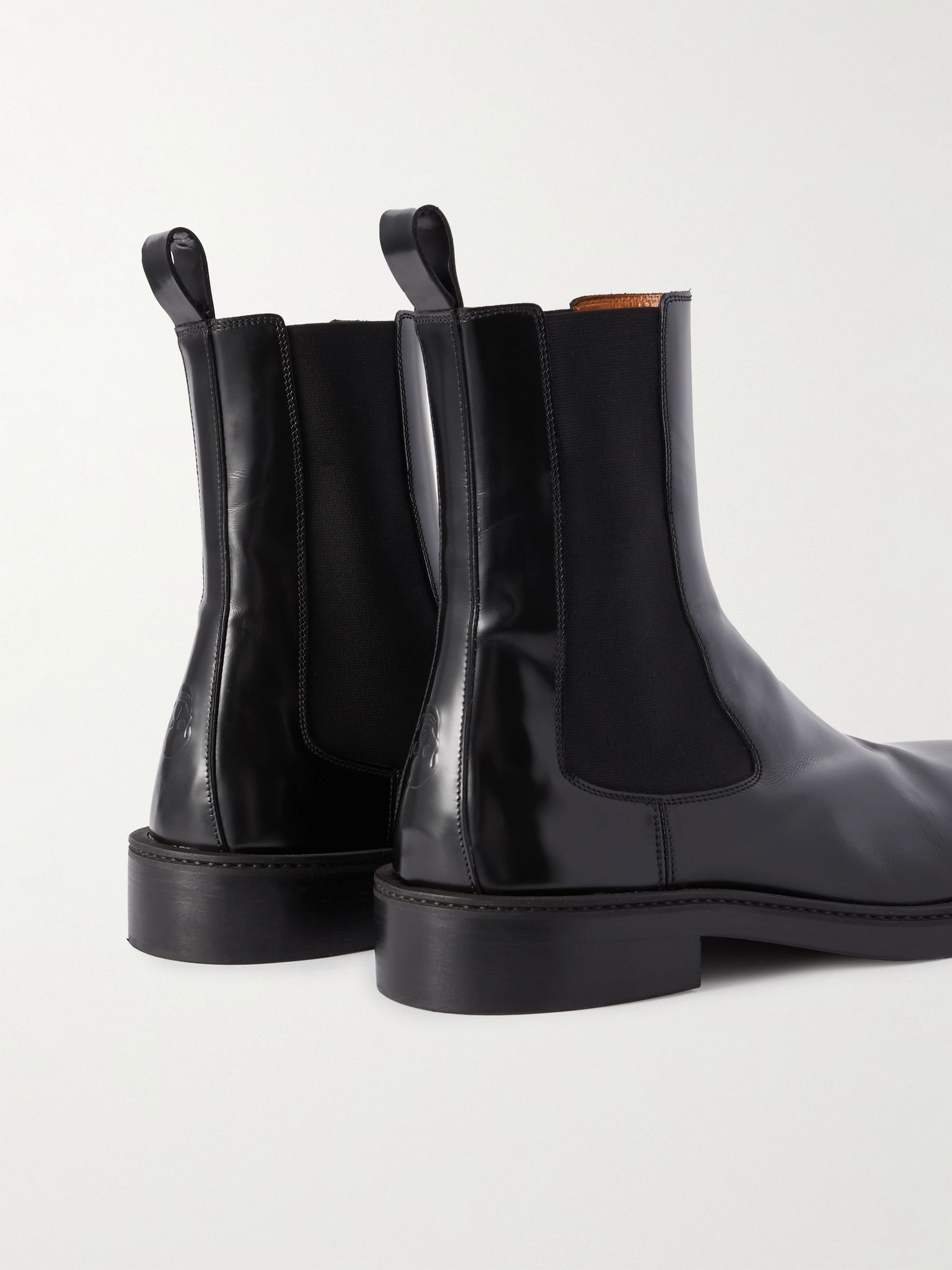 Leather Chelsea Boots Black - 4