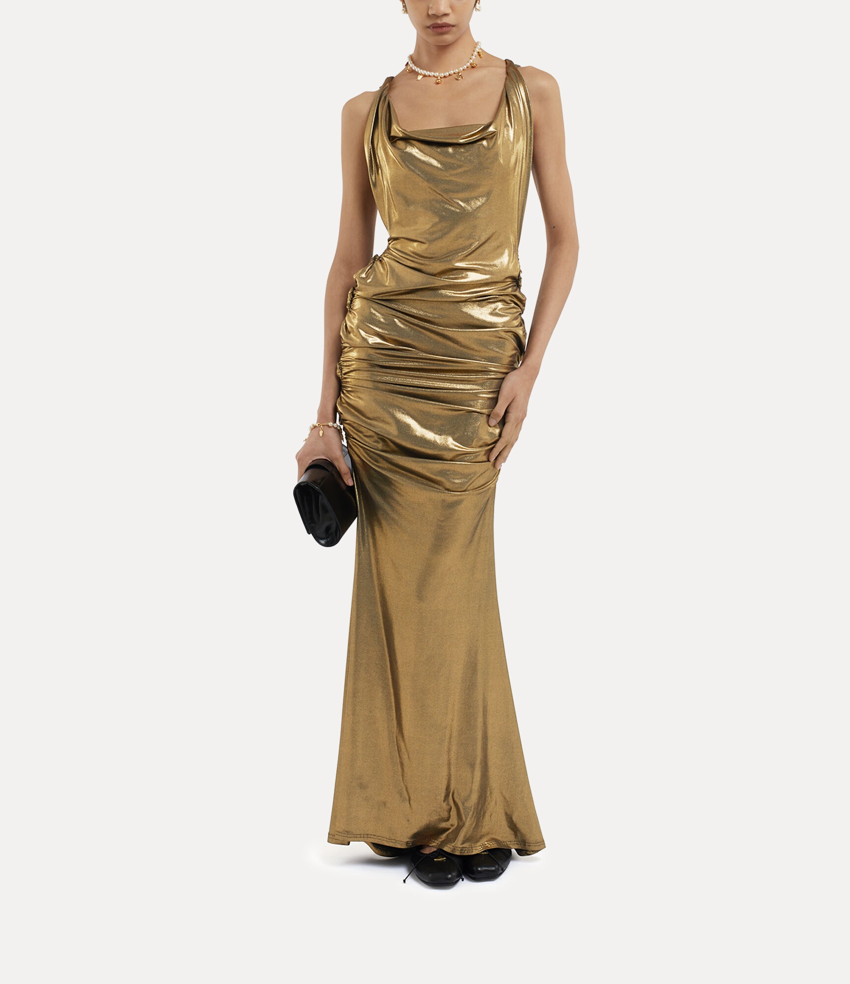 ワンピース VIVIENNE WESTWOOD LIZ SLEEVELESS DRESS IN STRETCH JERSEY Vivienne Westwood LIZ JERSEY DRESS | REVERSIBLE