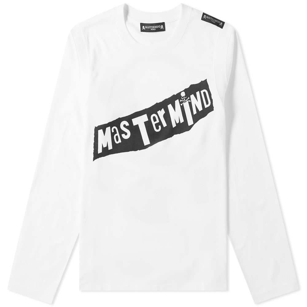 MASTERMIND WORLD Long Sleeve Punk Script Tee - 1