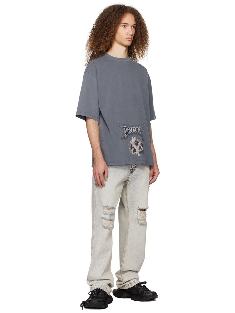 We11done Navy Monster T-Shirt outlook