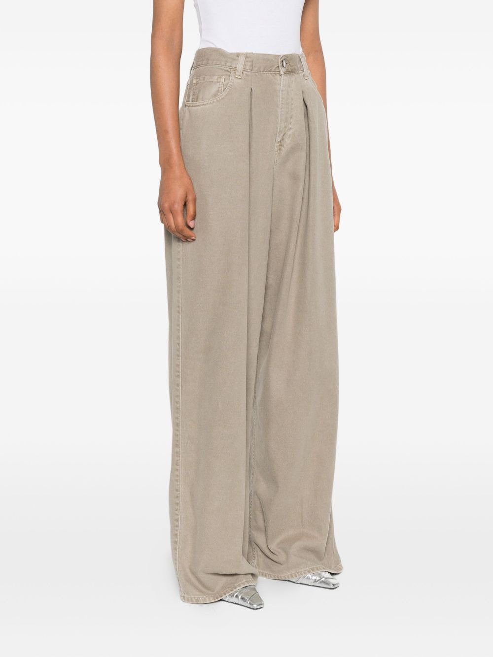 pleated jeans - 3